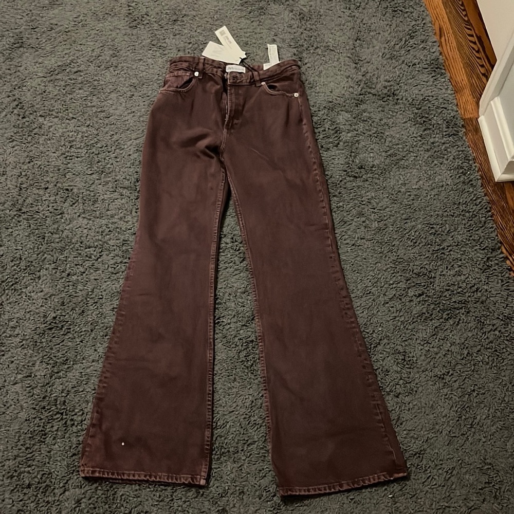 Super cute zara flare denim pants